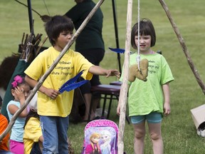 Fun and games along with food, park tours, crafts and body art at Wanuskewin Heritage Park at the opening of the Aboriginal Day Celebration, June 21, 2016.