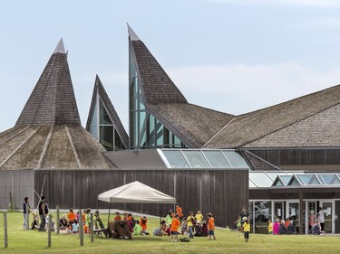 Fun and games along with food, park tours, crafts and body art at Wanuskewin Heritage Park at the opening of the Aboriginal Day Celebration, June 21, 2016.