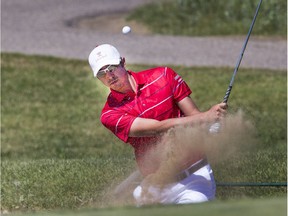 Brock MacKenzie golfs at the MacKenzie Tour-PGA Golf Open at The Dakota Dunes this week.