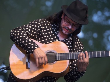 Jesse Cook and his band play at the 30th annual SaskTel Saskatchewan Jazz Festival in Bessborough Gardens, June 27, 2016.