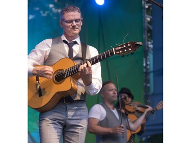 Jesse Cook and his band play at the 30th annual SaskTel Saskatchewan Jazz Festival in Bessborough Gardens, June 27, 2016.