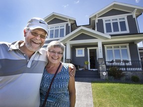 Julie and Bradley Evenson, grand prize winners of this year's Kinsmen Winner's Choice Home Lottery, were shocked to hear they'd won. The couple now has a choice between two show homes as their prize.