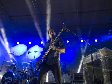 Metric performs at the Delta Bessborough Gardens during the Saskatchewan Jazz Festival in Saskatoon, June 25, 2016.