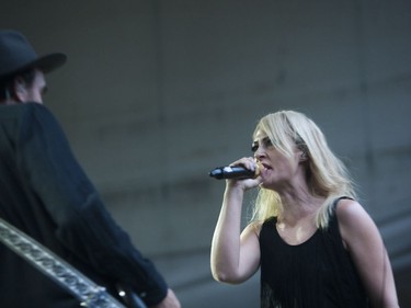 Metric performs at the Delta Bessborough Gardens during the Saskatchewan Jazz Festival in Saskatoon, Saskatchewan on Saturday, June 25th, 2016.