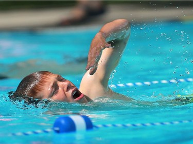 Kids compete in the Kids of Steel Triathlon at Riversdale Pool and Victoria Park in Saskatoon on June 19, 2016.