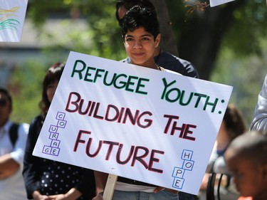 World Refugee Day put on by the Saskatoon Refugee Coalition at Civic square at City Hall in Saskatoon on June 20, 2016.