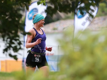 Kelsey Stromberg competes in the Subaru 5i50 Saskatoon Triathlon on June 26, 2016.