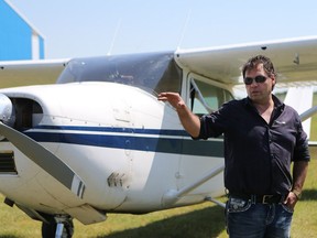 Leonard Banga, co-owner of the Corman Air Park, outlines his plans to invest $3 million into the aging facility south of Saskatoon.