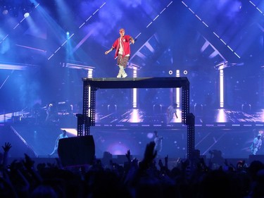 SASKATOON, SK - Justin Bieber performs to a sold-out crowd at SaskTel Centre in Saskatoon on June 16, 2016. (Michelle Berg / Saskatoon StarPhoenix)