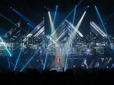 Justin Bieber performs to a sold-out crowd at SaskTel Centre in Saskatoon on June 16, 2016.