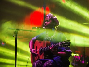 Ms. Lauryn Hill plays during the SaskTel Saskatchewan Jazz Festival at the Bessborough Gardens main stage Friday, June 24, 2016.