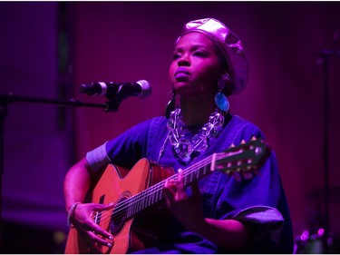 Ms. Lauryn Hill plays at the Bessborough Gardens main stage in the SaskTel Saskatchewan Jazz Festival, June 24, 2016.