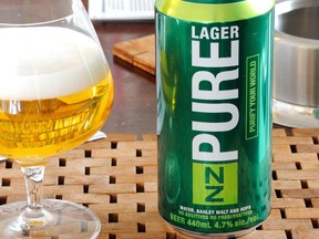 The beer of the month is NZ Pure Lager.