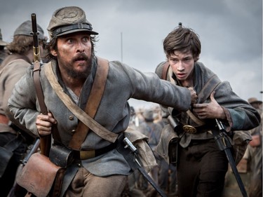 Matthew McConaughey and Jacob Lofland star in "The Free State of Jones."
