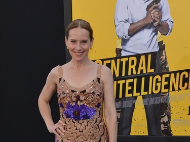 Amy Ryan attends the Warner Bros premiere of "Central Intelligence" in Westwood, California, June 10, 2016.