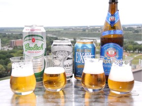A selection of non-alcoholic beer available in Saskatoon.