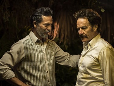 Benjamin Bratt (L) and Bryan Cranston star in "The Infiltrator."