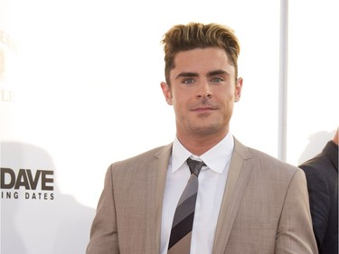 Actor Zac Efron attends the Twentieth Century Fox premiere of "Mike and Dave Need Wedding Dates" in Hollywood, California, June 29, 2016.
