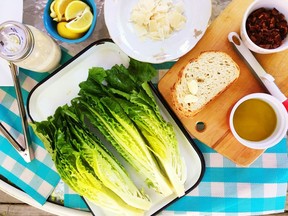 Grilled caesar salad