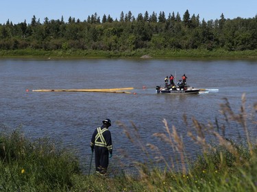 Workers are on site at the Prince Albert water treatment plant preparing for the 30-kilometre waterline that will bring water from the South Saskatchewan River on July 25, 2016.