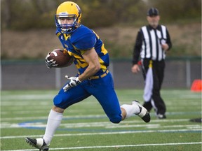 Saskatoon Hilltops running back Adam Machart is one of eleven players from Saskatchewan-based teams competing for Team Canada at the U19 World Football Championship.