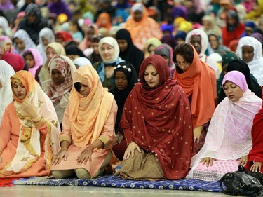 Saskatoon Muslims commemorate the end of Ramadan by holding Eid-ul-Fitr celebration at Prairieland Park in Saskatoon on July 6, 2016.