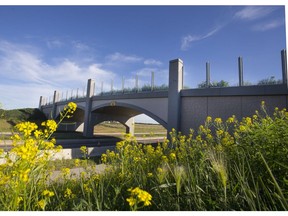 Green Bridge/walking bridge in Evergreem over McOrmond Drive, Tuesday, July 26, 2016.