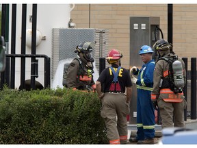 A propane leak at the Co-Op gas station in Preston Crossing closed the area to traffic and pedestrians for over an hour, Thursday, July 28, 2016.  (GREG PENDER/STAR PHOENIX)