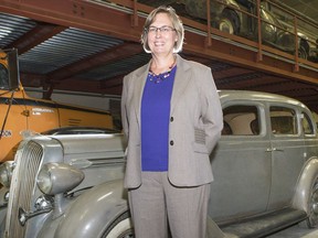 Joan Kanigan, the incoming CEO of the Western Development Museum, poses at the Western Development Museum's Curatorial Centre on Lorne Avenue, Friday, July 29, 2016. (GREG PENDER/STAR PHOENIX)