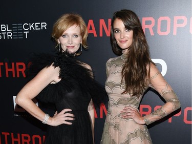 Actors Anna Geislerova (L) and Charlotte Le Bon attend the premiere of "Anthropoid" at AMC Loews Lincoln Square on August 4, 2016 in New York.