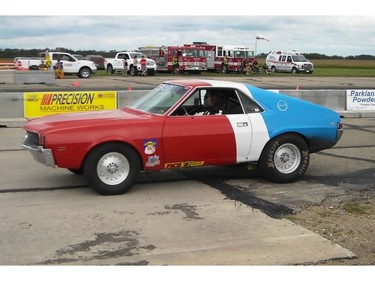 Bernie Pfeifer's '69 AMX at the Saskatchewan International Raceway (SIR) in Saskatoon.