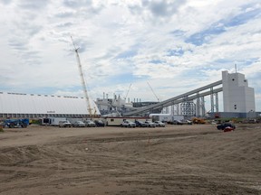 K + S Legacy Project potash mine and production facility during a media tour of the potash solution mine near Bethune on Tuesday.