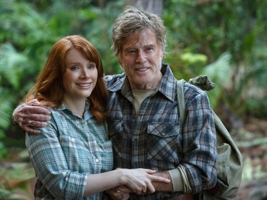 Bryce Dallas Howard is Grace and Robert Redford is Mr. Meacham in Disney's "Pete's Dragon," the adventures of a boy named Pete and his best friend Elliot, who just happens to be a dragon.