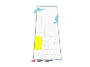 Environment Canada has issued a tornado watch for parts of west-central Saskatchewan, Lloydminster, the Battlefords and Kindersley.
