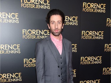 Simon Helberg attends the "Florence Foster Jenkins" New York premiere at AMC Loews Lincoln Square 13 Theatre on August 9, 2016 in New York City.