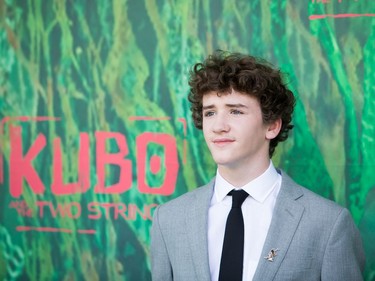 Art Parkinson at the premiere for "Kubo and the Two Strings" in Universal City, California, August 15, 2016.