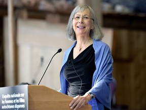 Judge Marion Buller speaks after being announced as the chief commissioner of the inquiry into Murdered and Missing Indigenous Women.