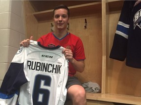 Mark Rubinchik is introduced to the Saskatoon Blades' media. Darren Zary / Saskatoon StarPhoenix