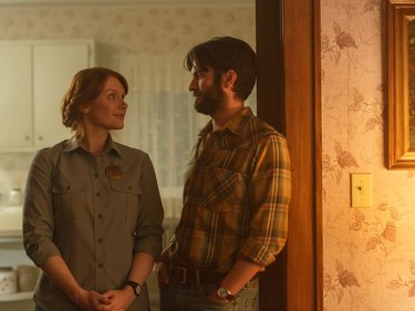 Bryce Dallas Howard is Grace and Wes Bentley is Jack in Disney's "Pete's Dragon," the adventures of a boy named Pete and his best friend Elliot, who just happens to be a dragon.