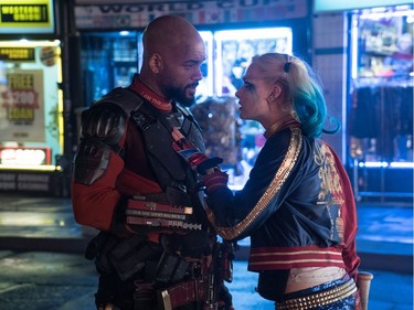 Will Smith as Deadshot and Margot Robbie as Harley Quinn in Warner Bros. Pictures' action adventure "Suicide Squad."