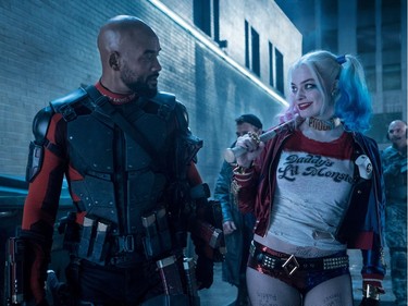 Will Smith as Deadshot and Margot Robbie as Harley Quinn in Warner Bros. Pictures' action adventure "Suicide Squad."