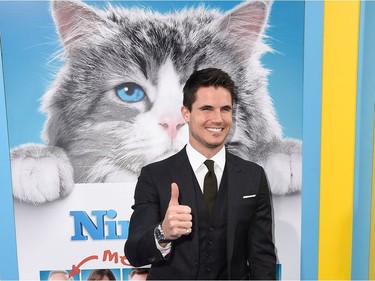 Actor Robbie Amell  attends the Premiere of EuropaCorp's "Nine Lives" at TCL Chinese Theatre on August 1, 2016 in Hollywood, California.