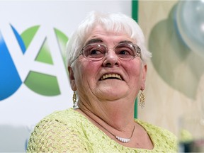 Mary Wernicke was introduced on Aug. 25, 2016, as the province's most-recent millionaire, after claiming the $60-million prize in the August 12 Lotto Max.