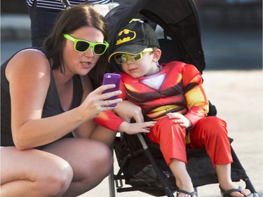 The sights and sounds of the Saskatoon Fringe Festival included costumes and selfies, August 2, 2016.