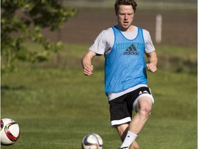 Fifth-year midfielder Mitchell Bauche is one of the leaders on this year's University of Saskatchewan men's soccer team. (GORD WALDNER/Saskatoon StarPhoenix)