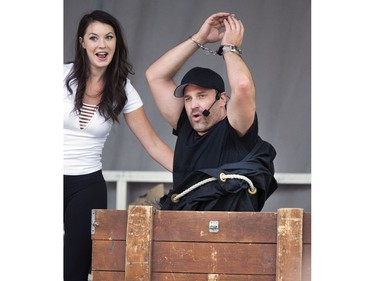 Illusionist Sean Watson takes his show to the Saskatoon Ex Free Stage, August 9, 2016.