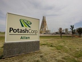 The Potash Corp. Allan mine east of Saskatoon
