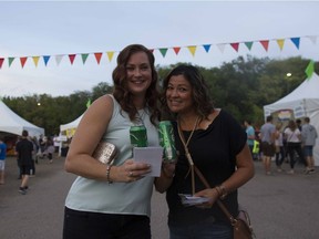 SASKATOON, SASK--AUGUST 20 2016 9999 ON THE SCENE- (L to R) Meagan Hicklin and Fabiola Herrera attend the 2016 Saskatoon Folk Festival in Saskatoon, Saskatchewan on Saturday, August 20th, 2016. (Kayle Neis/Saskatoon StarPhoenix)