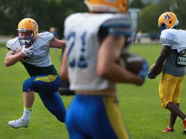 First day of Hilltops training camp is underway at Aitchison Field in Saskatoon on August 1, 2016.