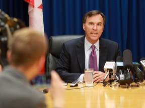 Federal Finance Minister Bill Morneau speaks.